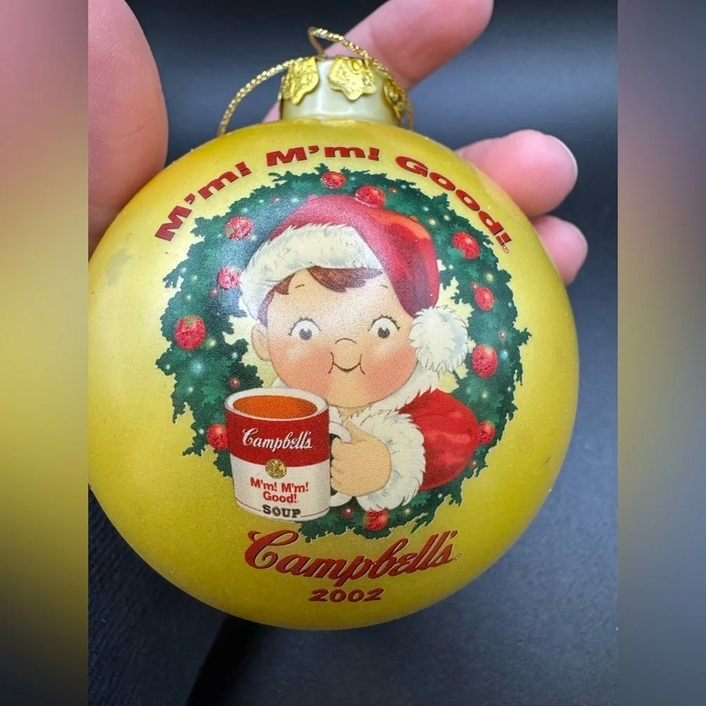 2002 Campbells Soup Kids Collectors Edition - Christmas Ornament Decoration Ball